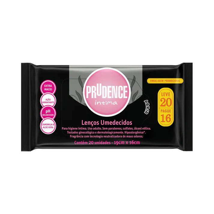 Lenço Umedecido Prudence Íntima - 005029