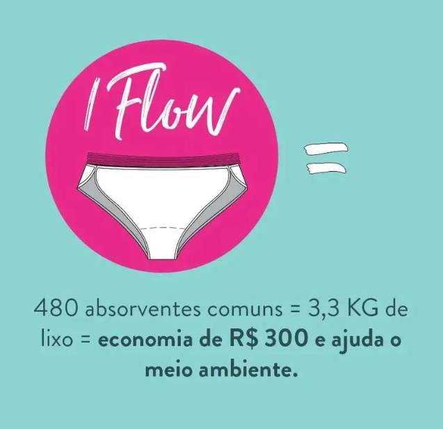 Calcinha Absorvente Fluxo Intenso - CAB39010