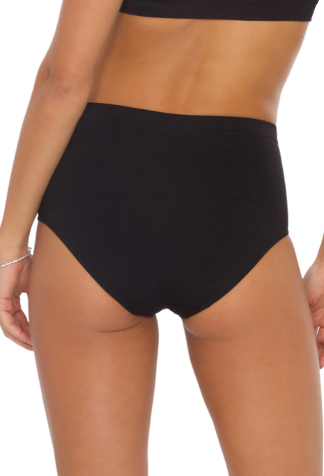 Calcinha Básica Cintura Alta Com Fundo De Algodão - 50043