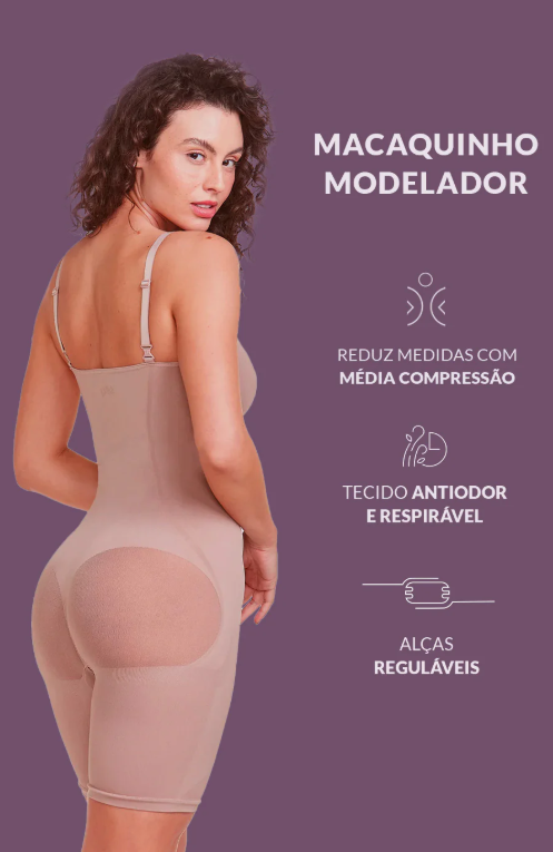 Body Macaquinho Modelador Levanta Bumbum - 50506