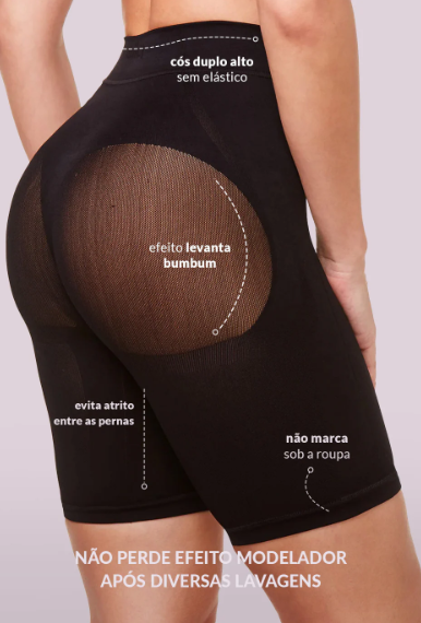 Bermuda Modeladora Cintura Média Levanta Bumbum - 50503