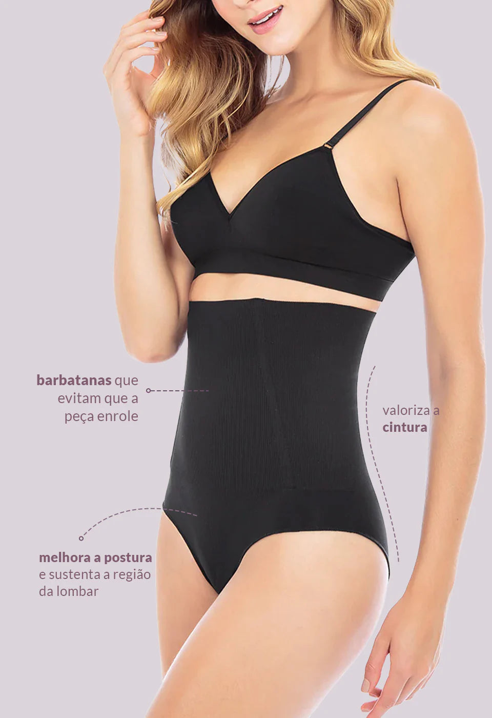 Calcinha Abdominal Skin com Barbatana - 50413