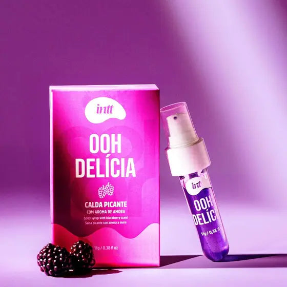 Ooh Delícia Calda Beijável Com Efeito Picante De Sabor Amora