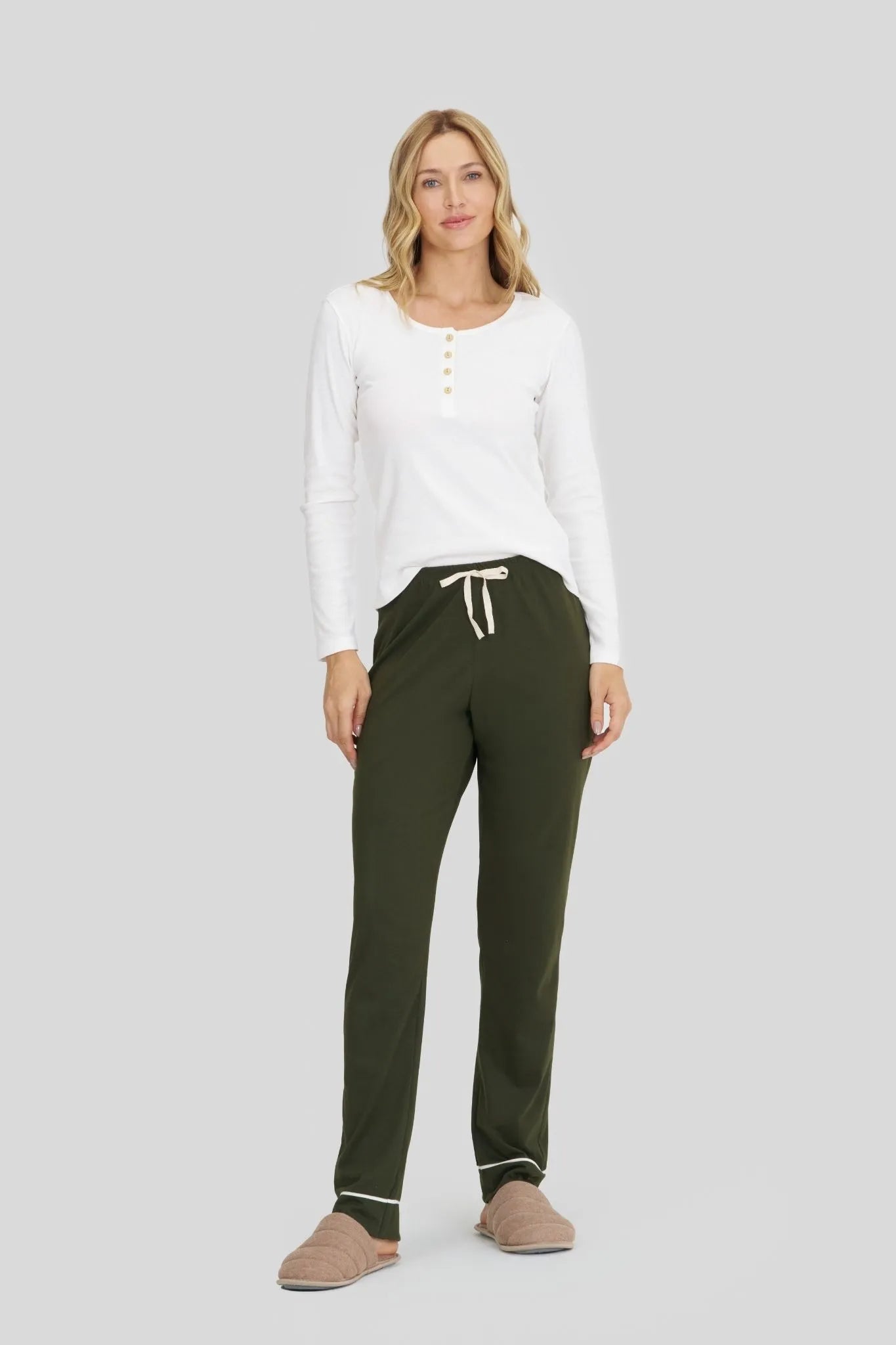 Pijama Manga Longa Feminino -