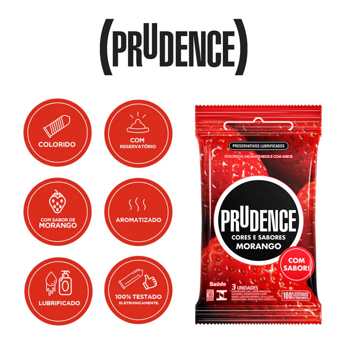 Preservativo Morango Prudence - 005015