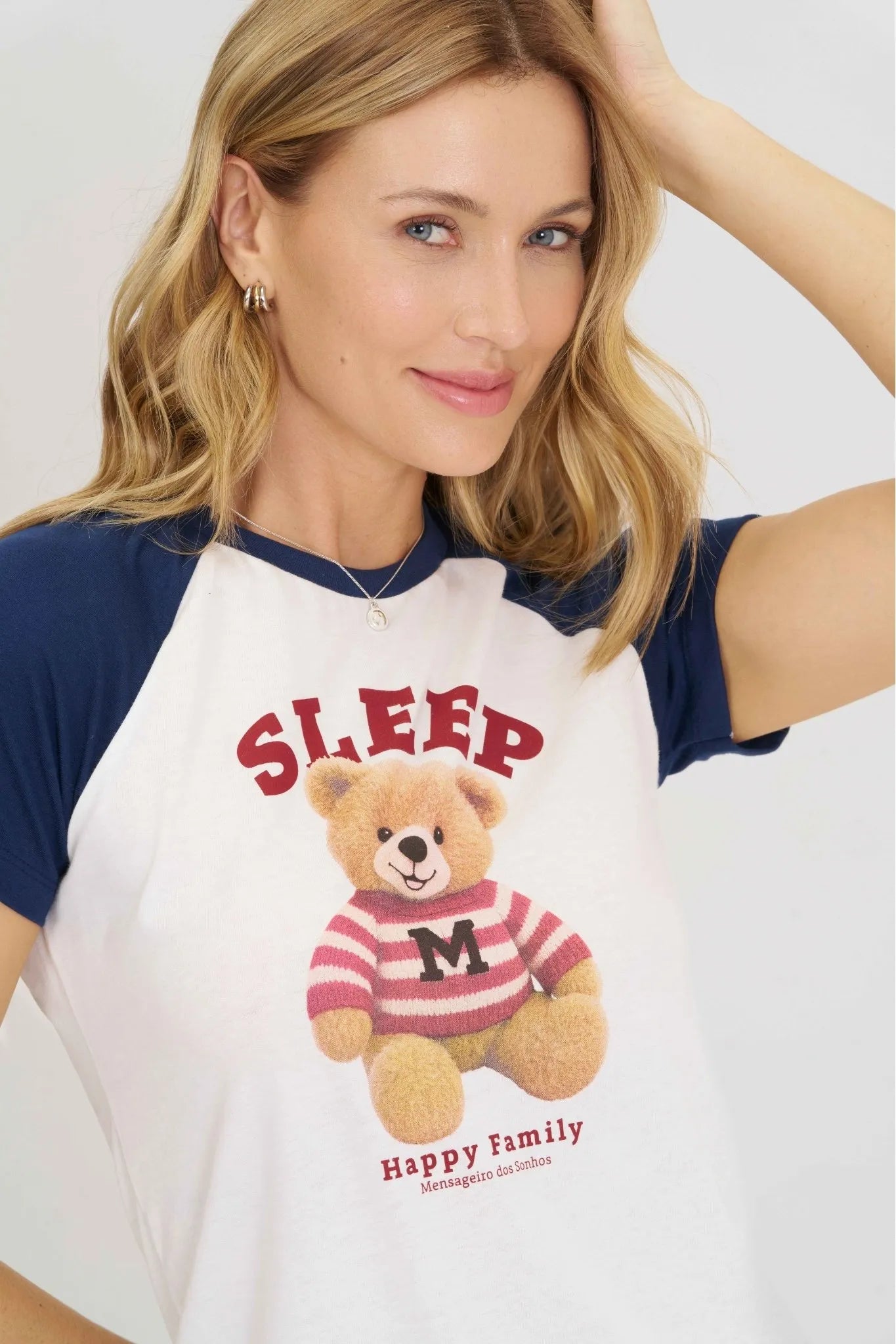 Pijama Manga Curto Feminino - 132287