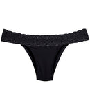 Calcinha em Microfibra com Cintura em Renda