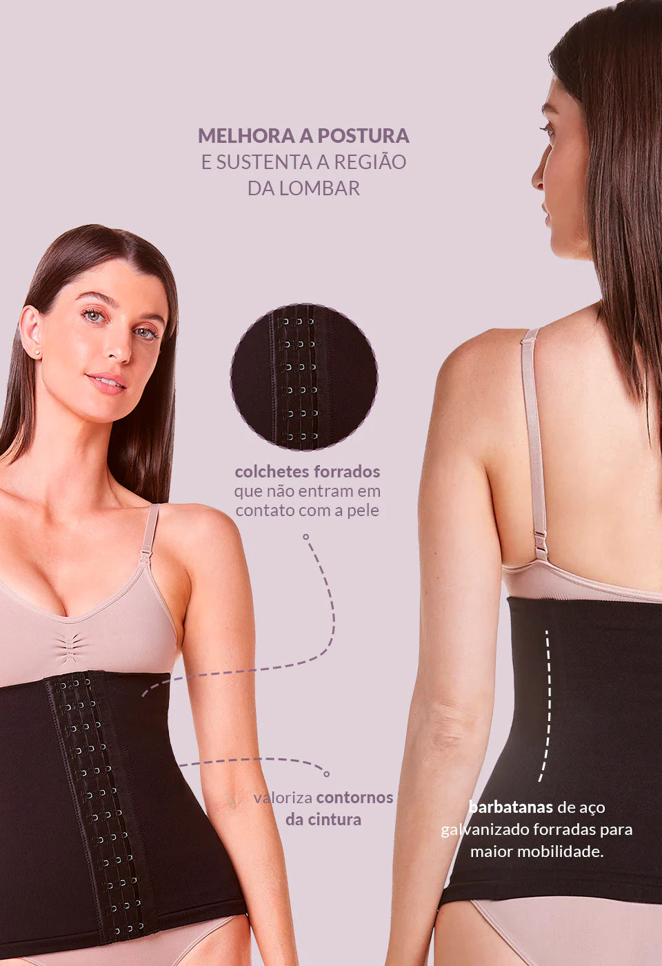 Corset Modelador Com Barbatana - 50320
