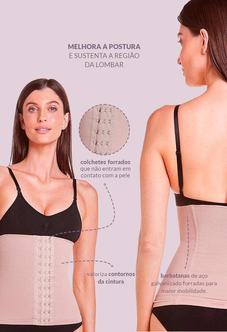Corset Modelador Com Barbatana - 50320