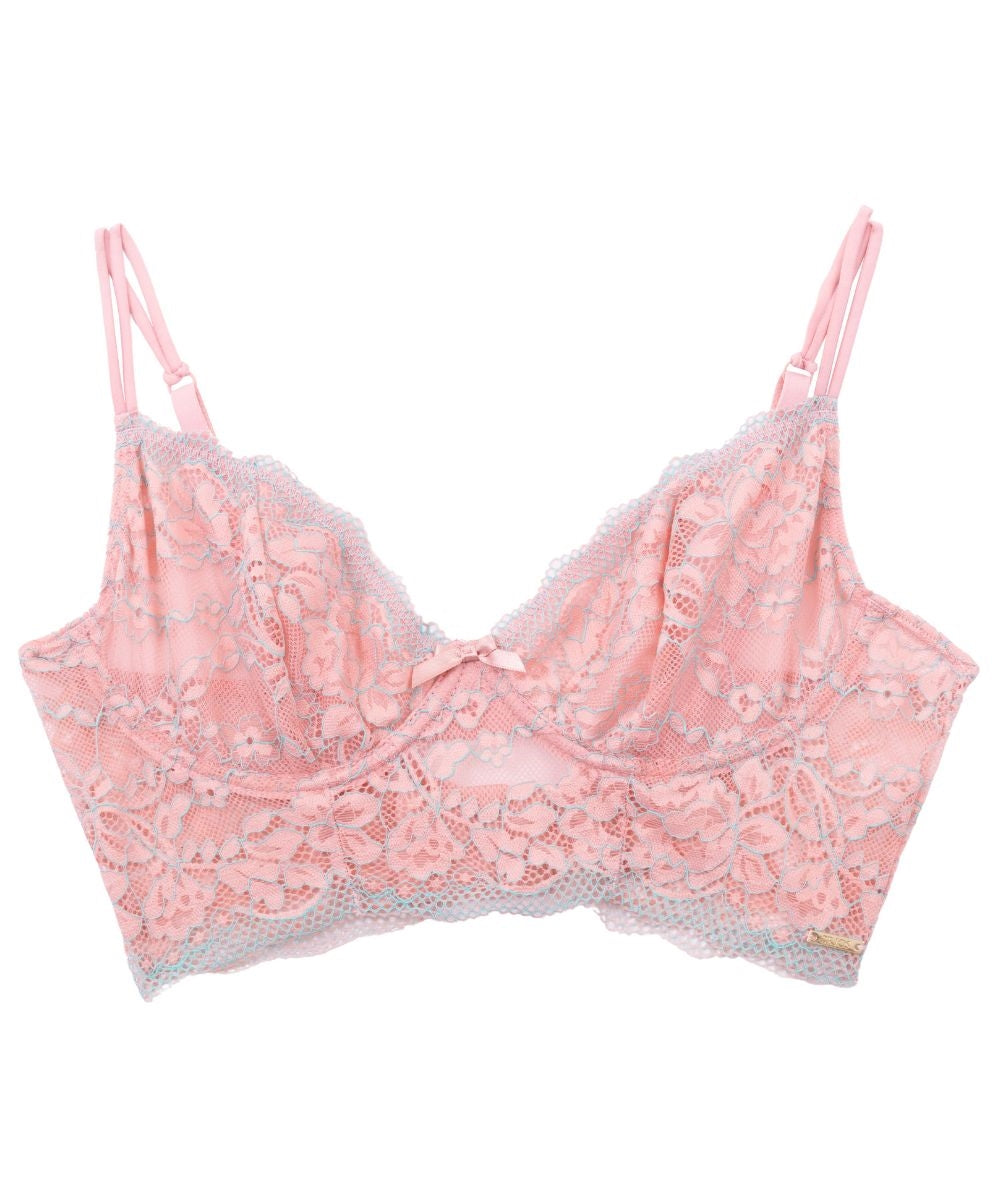 Sutiã Cropped com Renda Bicolor