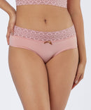 Calcinha em Microfibra com Cintura em Renda - 22404