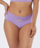 Calcinha em Microfibra com Cintura em Renda - 22404