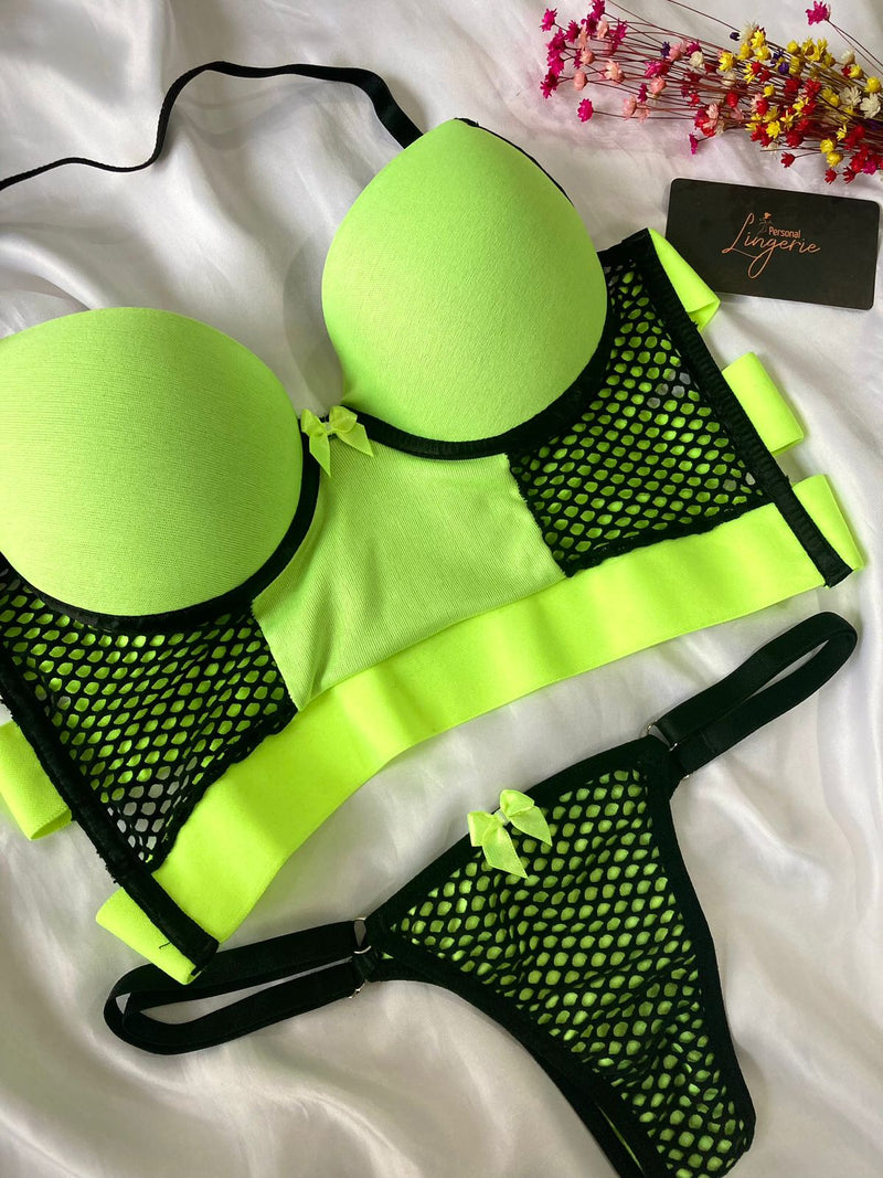 Conjunto Cropped Neon