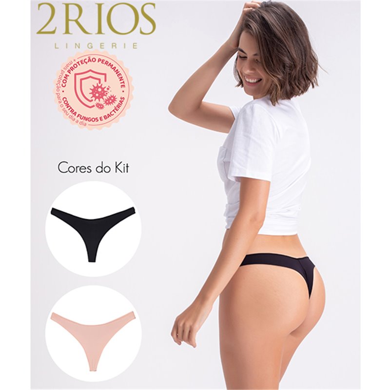 Kit com Duas Calcinhas Fio Dental - K5650