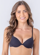 Sutiã Push Up com bojo soft, em microfibra, aro especial, e alças finas - 81973