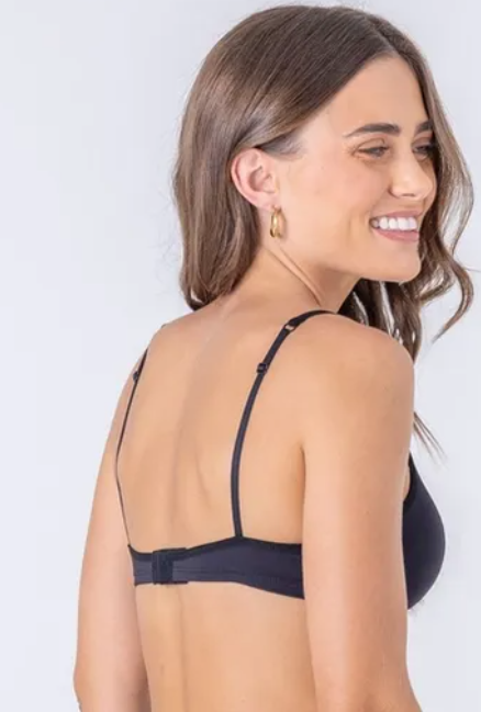 Sutiã Push Up com bojo soft, em microfibra, aro especial, e alças finas - 81973