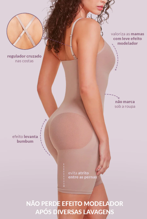 Body Macaquinho Modelador Levanta Bumbum - 50506