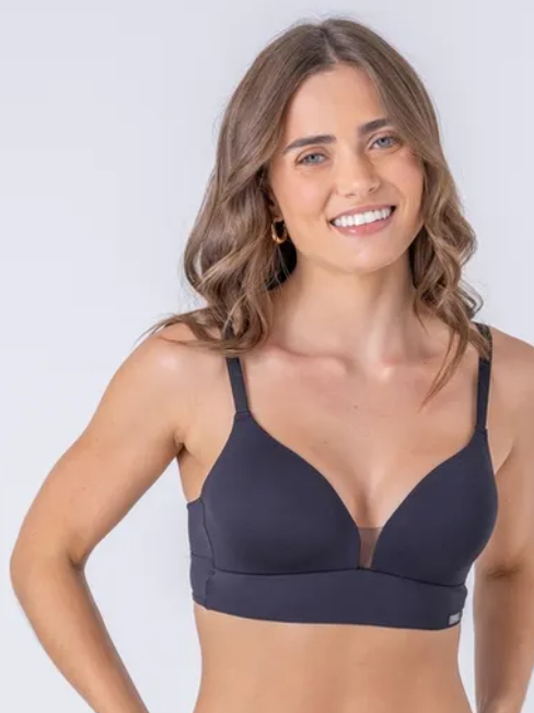 Sutiã Top com bojo soft sem aros e laterais extralargas - 82313
