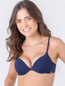 Sutiã Push Up com bojo soft, em microfibra, aro especial, e alças finas - 81973