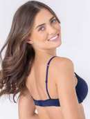 Sutiã Push Up com bojo soft, em microfibra, aro especial, e alças finas - 81973