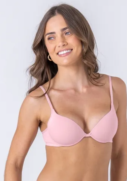 Sutiã Push Up com bojo soft, em microfibra, aro especial, e alças finas - 81973