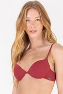 Sutiã Push Up com bojo soft, em microfibra, aro especial, e alças finas - 81973