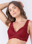 Sutiã de renda com bojo, sem aros - 81451