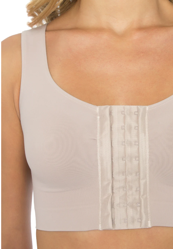 Sutiã Modelador Sustentação Regata Sem Bojo Abertura Frontal - 50142