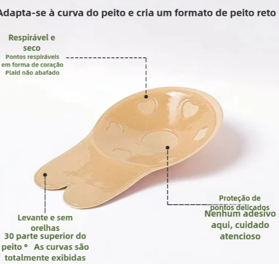 Sutiã Adesivo Silicone Push Up - MISS