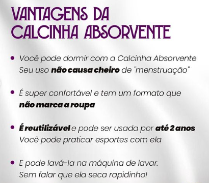 Calcinha Absorvente