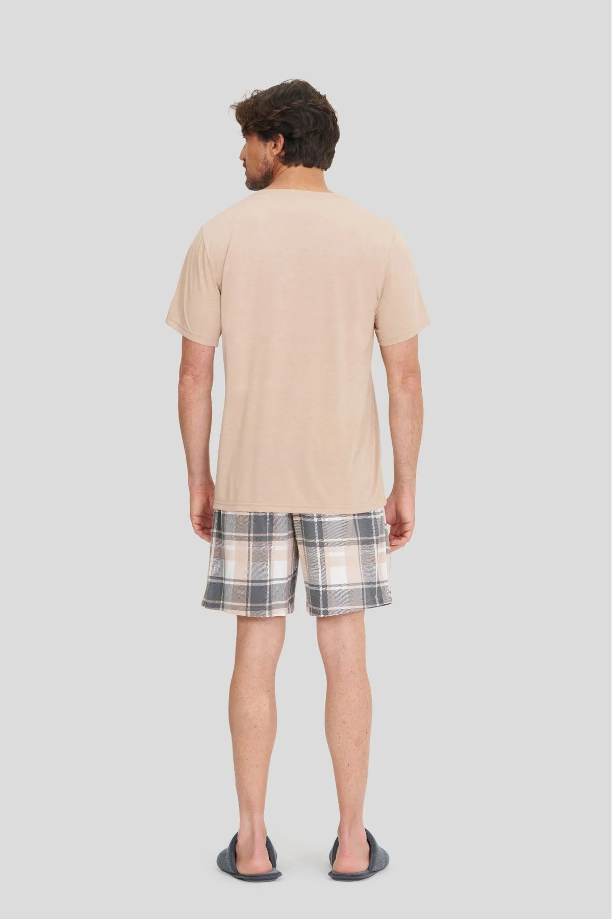 Pijama Masc. Bege - 132227